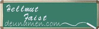 Hellmut Faist Visitenkarte
